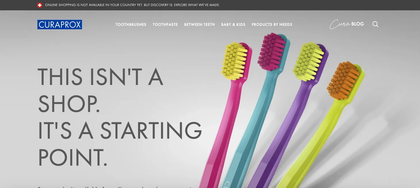Curaprox website