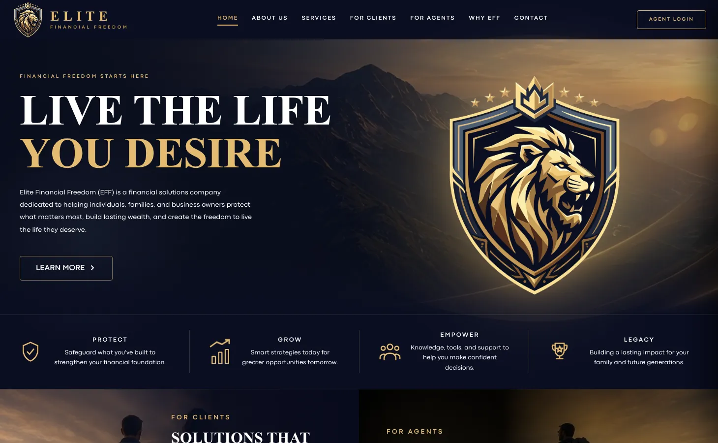 Elite Financial Freedom website