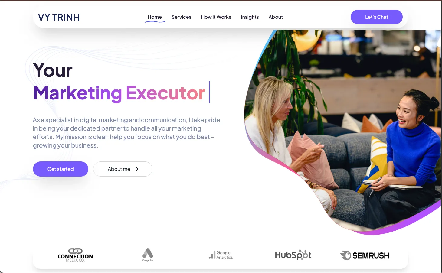 VY Marketing website